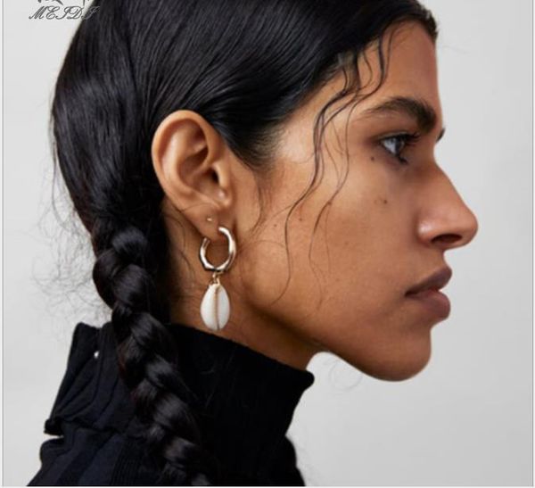 european and american fashion shell earrings creative new separable earrings, Golden;silver
european and american fashion shell earrings creative new separable earrings, Golden;silver
