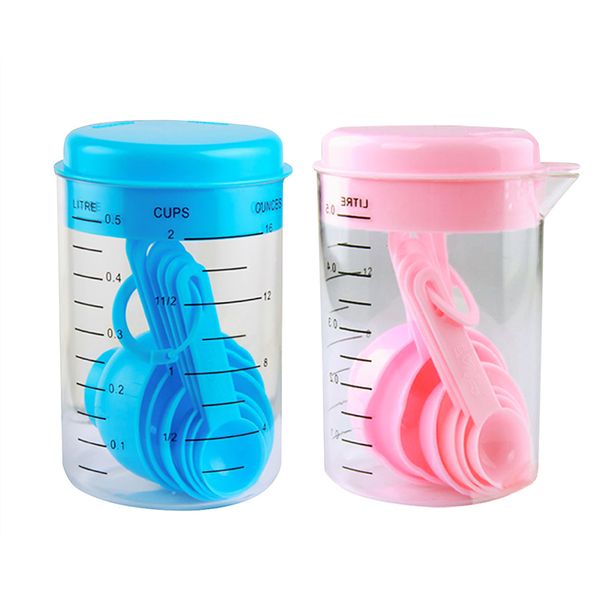 7 pcs/set plastic measuring cup kitchen blue measuring tools spoons sets for kitchen baking coffee home kitchen tool
7 pcs/set plastic measuring cup kitchen blue measuring tools spoons sets for kitchen baking coffee home kitchen tool