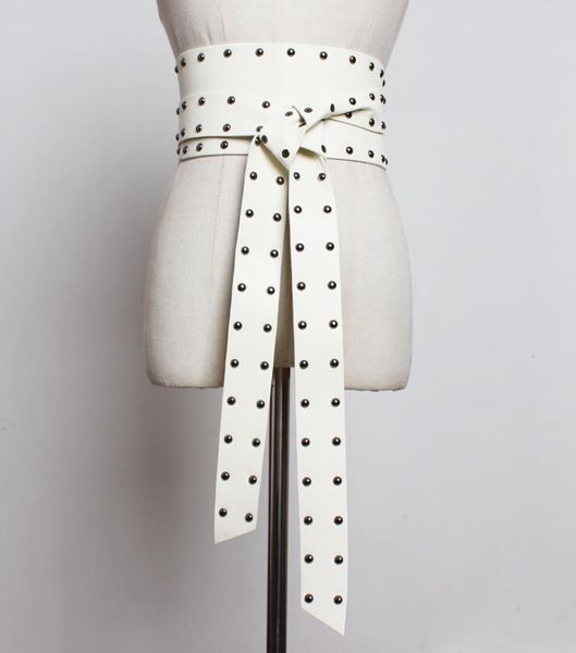 women's runway fashion rivet vintage pu leather punk cummerbunds female dress corsets waistband belts decoration wide belt r1827, Black;brown
women's runway fashion rivet vintage pu leather punk cummerbunds female dress corsets waistband belts decoration wide belt r1827, Black;brown