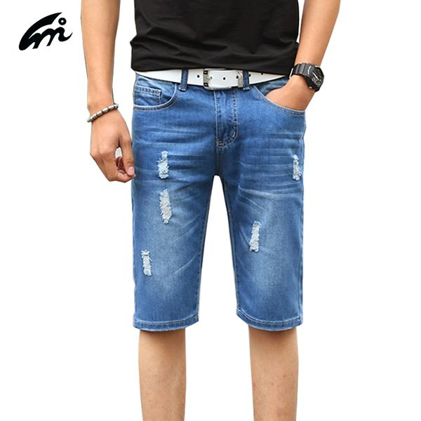 2017 new arrival mens denim shorts trousers fashion loose casual breathable slim hole jean beach short men solid straight shorts, Blue
2017 new arrival mens denim shorts trousers fashion loose casual breathable slim hole jean beach short men solid straight shorts, Blue