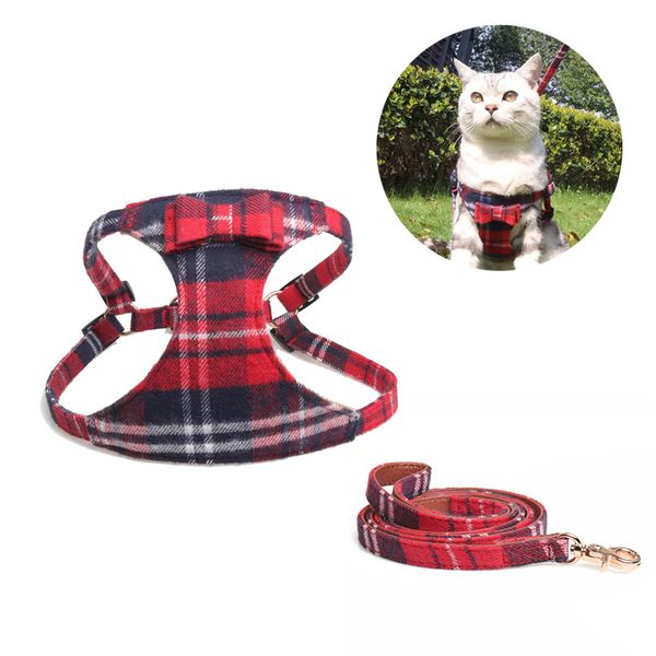 cute bowknot pets dog vest harness set plaid print small medium dogs leashes durable breathable cats leash harnesses set
cute bowknot pets dog vest harness set plaid print small medium dogs leashes durable breathable cats leash harnesses set