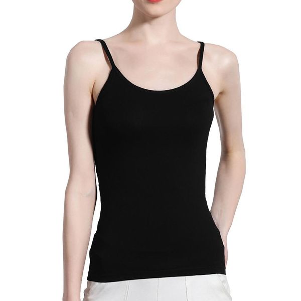 missky 2019 new summer cotton women camis solid color round collar breathable slim camisole with dual strap female clothes, White
missky 2019 new summer cotton women camis solid color round collar breathable slim camisole with dual strap female clothes, White