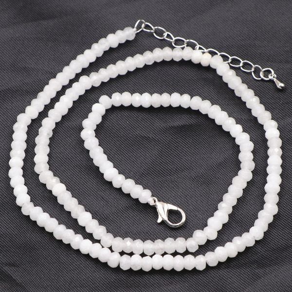 new 2x4mm natural white stone necklace for women crystal jades chain statement choker necklaces chains jewelry 18inch a818, Golden;silver
new 2x4mm natural white stone necklace for women crystal jades chain statement choker necklaces chains jewelry 18inch a818, Golden;silver