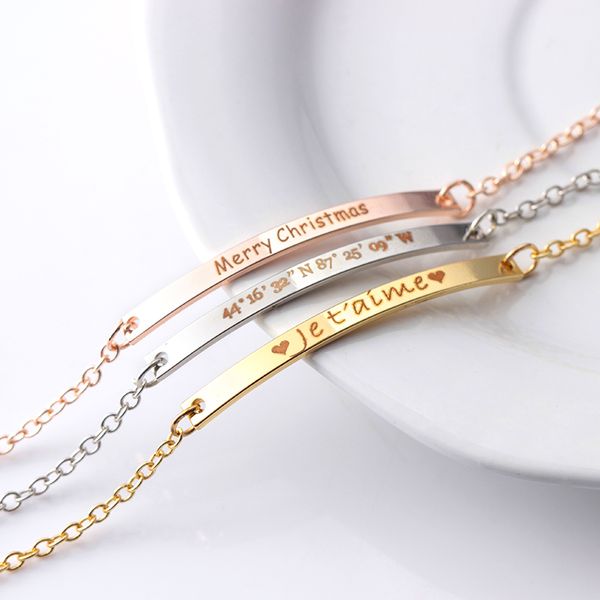customized link chain bracelets engrave name letter bracelet silver gold rosegold copper bangles for women anniversary gift, Black
customized link chain bracelets engrave name letter bracelet silver gold rosegold copper bangles for women anniversary gift, Black