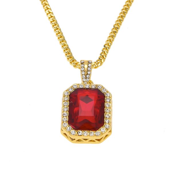 men hip hop pendant women fashion gold iced out rhinestone mini square red blue gem crystal cuban necklace drop shipping, Silver
men hip hop pendant women fashion gold iced out rhinestone mini square red blue gem crystal cuban necklace drop shipping, Silver