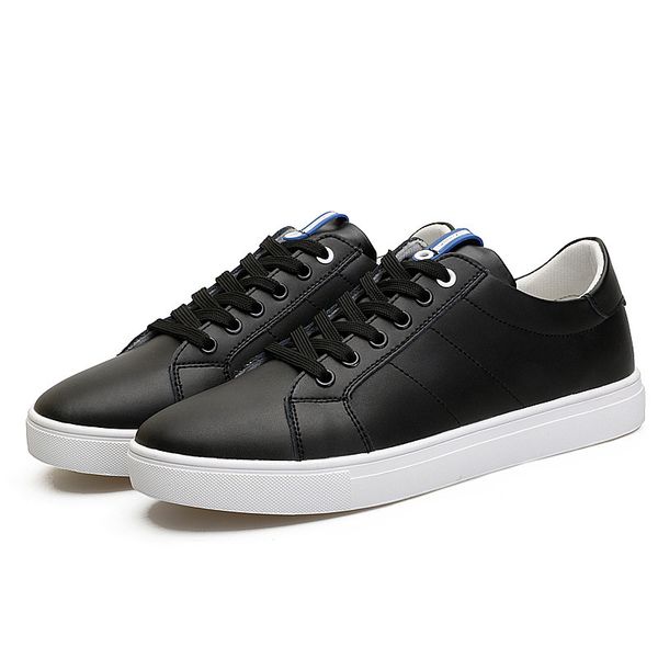 2019 cowhide white men's shoes korean style fashionable shoes breathable casual, Black
2019 cowhide white men's shoes korean style fashionable shoes breathable casual, Black