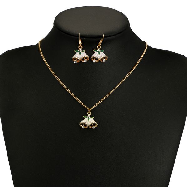 new year and christmas gift jingle bells earrings necklace sets for women girls ladies, Silver
new year and christmas gift jingle bells earrings necklace sets for women girls ladies, Silver