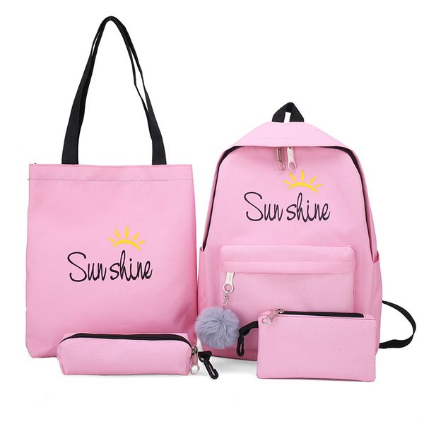 4pcs bags women canvas backpack travel rucksacks leisure backpacks for teenage girls school composite bagpack
4pcs bags women canvas backpack travel rucksacks leisure backpacks for teenage girls school composite bagpack