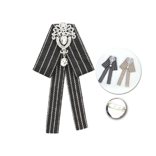 new colors stripe fabric water drop pendant luxury rhinestone ribbon brooch 12*21cm plush feeling broche party wedding brooches, Gray
new colors stripe fabric water drop pendant luxury rhinestone ribbon brooch 12*21cm plush feeling broche party wedding brooches, Gray