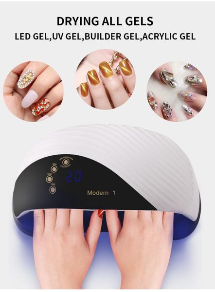120w uv nail dryer led lamp with fan two hands gel polish drying machine smart sensor 42 pcs led beads
120w uv nail dryer led lamp with fan two hands gel polish drying machine smart sensor 42 pcs led beads