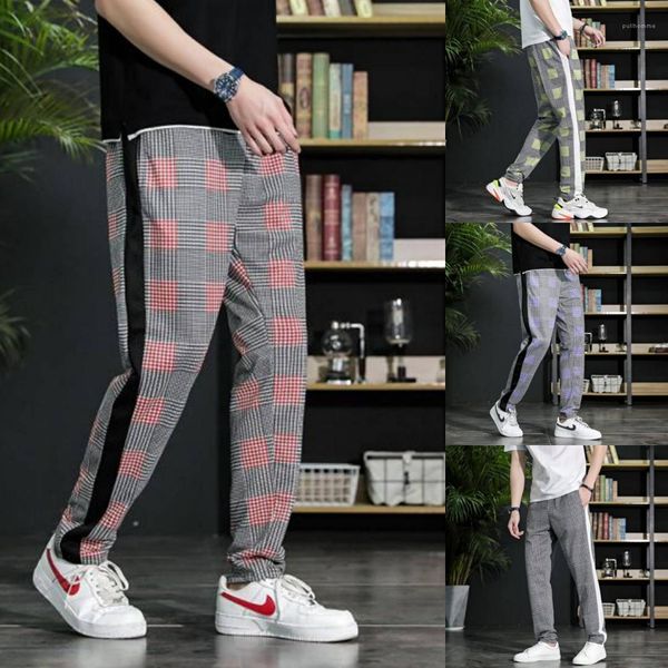 casual sport male clothing 2020 mens luxury designer pencil pants 3d plaid fashion panelled slim trousers, Black
casual sport male clothing 2020 mens luxury designer pencil pants 3d plaid fashion panelled slim trousers, Black