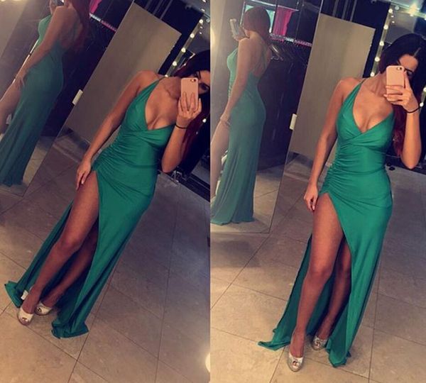 green mermaid evening party dresses spaghetti strapless long front silt prom gowns, Black;red
green mermaid evening party dresses spaghetti strapless long front silt prom gowns, Black;red
