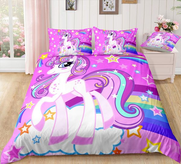 bomcom 3d digital printing bedding set purple unicorn on rainbow shooting star 3-piece duvet cover sets 100% microfiber
bomcom 3d digital printing bedding set purple unicorn on rainbow shooting star 3-piece duvet cover sets 100% microfiber