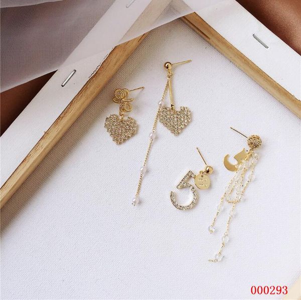 fashion- new korean fashion exquisite popular zircon micro inlay love number 5 crystal tassel asymmetric earrings 925 silver needle female, Gray
fashion- new korean fashion exquisite popular zircon micro inlay love number 5 crystal tassel asymmetric earrings 925 silver needle female, Gray