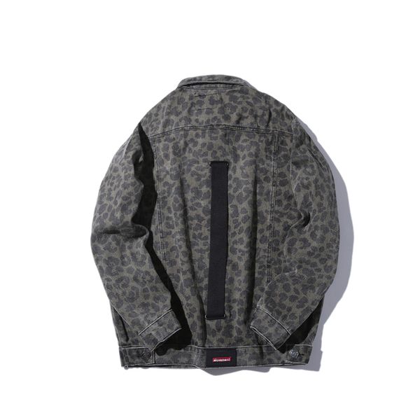 aboorun men's leopard denim jacket fashion ribbon streetwear hip hop jeans jacket harajuku oversized denim for male r3203, Black;brown
aboorun men's leopard denim jacket fashion ribbon streetwear hip hop jeans jacket harajuku oversized denim for male r3203, Black;brown