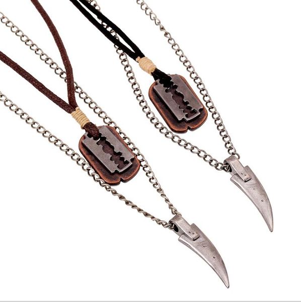 men vintage cow leather necklaces pendants european style man alloy neckless collier ethnique jewlery, Silver
men vintage cow leather necklaces pendants european style man alloy neckless collier ethnique jewlery, Silver