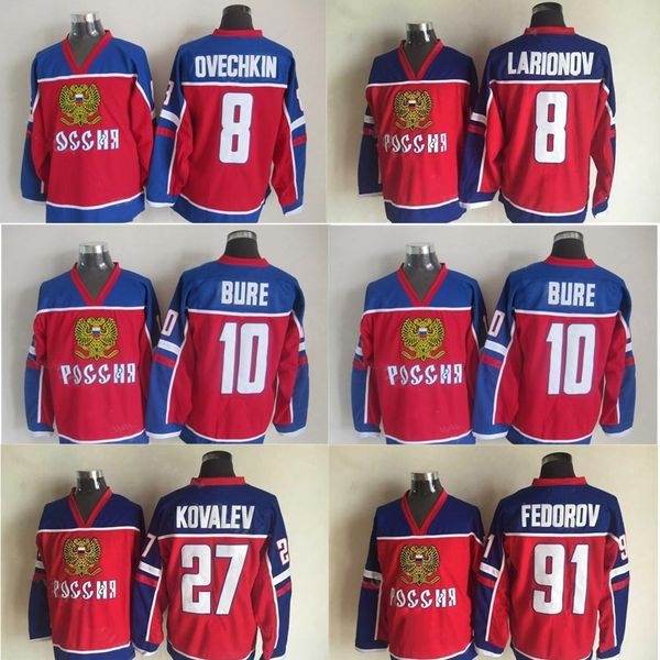 team olympic russia ice vintage 8 igor larionov 8 alex ovechkin 10 pavel bure 27 alexei kovalev 91 sergei fedorov red, Black;red
team olympic russia ice vintage 8 igor larionov 8 alex ovechkin 10 pavel bure 27 alexei kovalev 91 sergei fedorov red, Black;red
