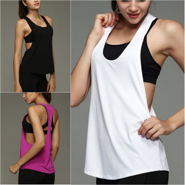 women gym sports vest summer outdoor training running tank sleeveless yoga vest gmt601, Black;blue
women gym sports vest summer outdoor training running tank sleeveless yoga vest gmt601, Black;blue