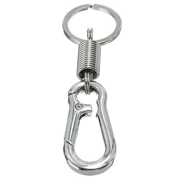 stainless steel gourd buckle carabiner keychain waist belt clip anti-lost buckle hanging retractable keyring, Silver
stainless steel gourd buckle carabiner keychain waist belt clip anti-lost buckle hanging retractable keyring, Silver