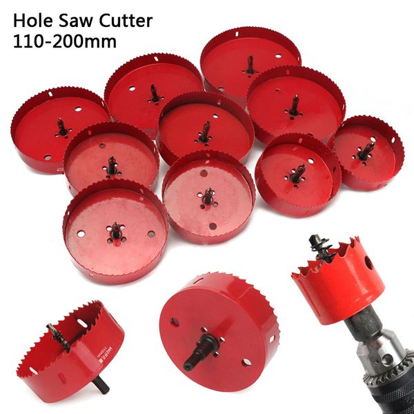 new 110-200mm m42 hss metal hole saw cutter drill bit for woodworking diy bi-metal tip drill for aluminum iron wood
new 110-200mm m42 hss metal hole saw cutter drill bit for woodworking diy bi-metal tip drill for aluminum iron wood