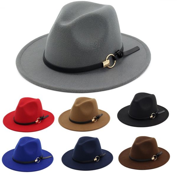 new fashion hats for men & women elegant fashion solid felt fedora hat band wide flat brim jazz hats stylish trilby panama caps, Blue;gray
new fashion hats for men & women elegant fashion solid felt fedora hat band wide flat brim jazz hats stylish trilby panama caps, Blue;gray