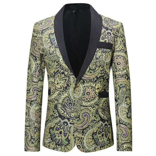 2019 men plus size classic shawl lapel slim fit suit jacket casual yellow white blazer designs costume stage clothes for singers, White;black
2019 men plus size classic shawl lapel slim fit suit jacket casual yellow white blazer designs costume stage clothes for singers, White;black