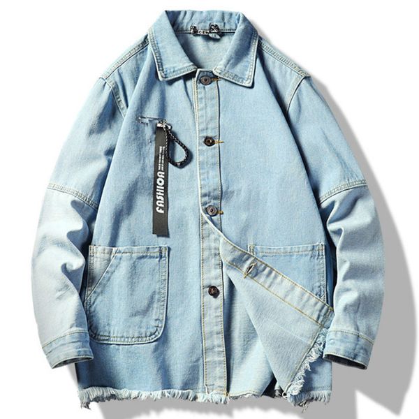 mens denim jacket 2020 spring japanese style short wash washed denim jacket men's loose casual splicing coat, Black;brown
mens denim jacket 2020 spring japanese style short wash washed denim jacket men's loose casual splicing coat, Black;brown