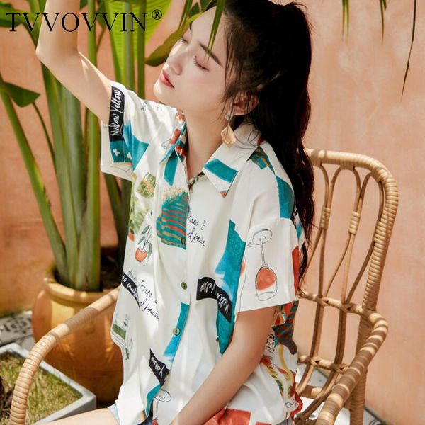 tvvovvin summer short sleeve shirt women chiffon blouse print button up loose collared shirt casual for women 197r, White
tvvovvin summer short sleeve shirt women chiffon blouse print button up loose collared shirt casual for women 197r, White