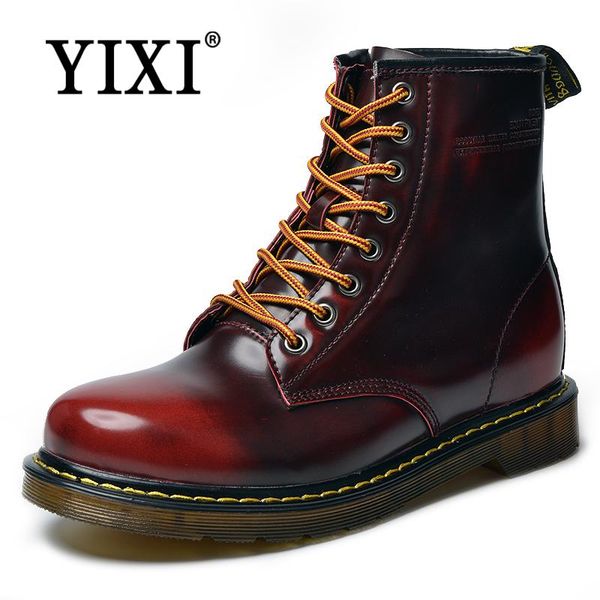 yixi men boots doc martins 2018 british s vintage classic genuine boots male thick heel motorcycle men's shoes, Black
yixi men boots doc martins 2018 british s vintage classic genuine boots male thick heel motorcycle men's shoes, Black