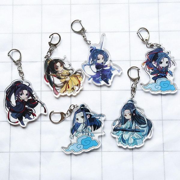 6 types anime dao zu shi acrylic keyring the grandmaster of demonic cultivation wei wuxian lan wangji cute pendant keychain, Silver
6 types anime dao zu shi acrylic keyring the grandmaster of demonic cultivation wei wuxian lan wangji cute pendant keychain, Silver