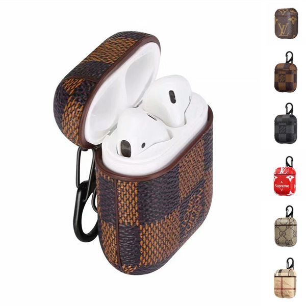 Wholesale Luxury PU Leather For Airpods Cases Protective Cover Hook Clasp Keychain Anti Lost Fashion Earphone Case Protector For gifts
Wholesale Luxury PU Leather For Airpods Cases Protective Cover Hook Clasp Keychain Anti Lost Fashion Earphone Case Protector For gifts