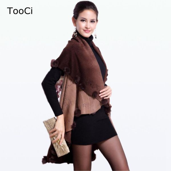 2015 new winter autumn fur coat women cardigan knitted plus size wool poncho cardigan women floral sweater, White;black
2015 new winter autumn fur coat women cardigan knitted plus size wool poncho cardigan women floral sweater, White;black