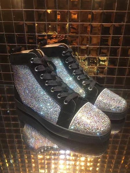 2018. мода red bottoms кроссовки обувь для мужчин повседневная женщин мужские синий кристалл на открытом воздухе красный нижний chaussures z, Black
2018. мода red bottoms кроссовки обувь для мужчин повседневная женщин мужские синий кристалл на открытом воздухе красный нижний chaussures z, Black