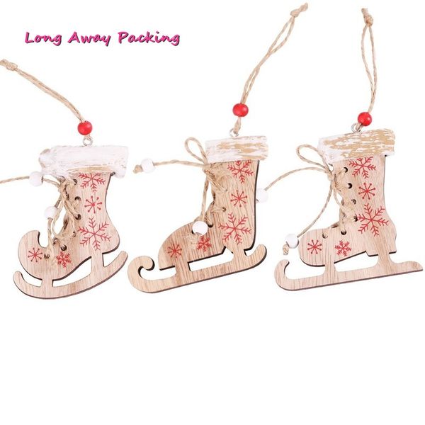 3pcs christmas wood skate shoes christmas tree ornament pendant party decoration for home
3pcs christmas wood skate shoes christmas tree ornament pendant party decoration for home