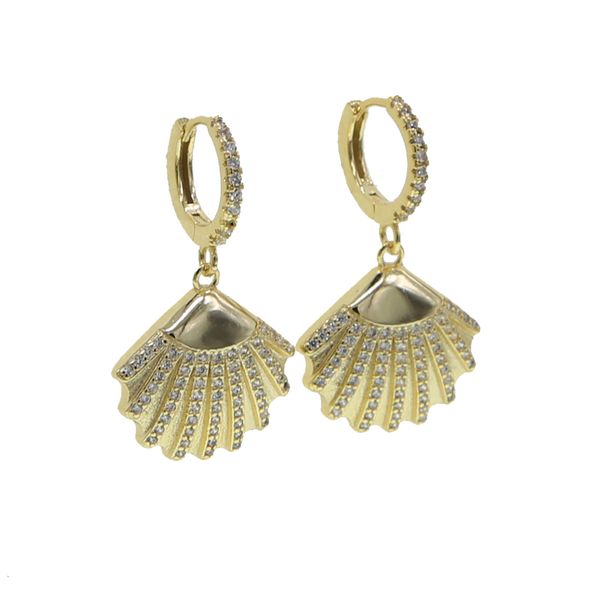 new boho sea shell earring for women clear cz pave set gold color fan-shaped geometric drop shell earrings beach fashion jewelry, Silver
new boho sea shell earring for women clear cz pave set gold color fan-shaped geometric drop shell earrings beach fashion jewelry, Silver