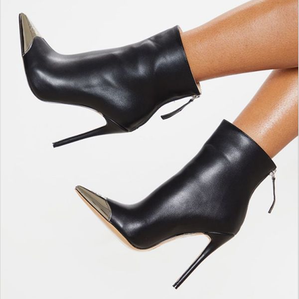 prova perfetto 2020 new design woman ankle boots snakesin female boots pointed toe high heels 11cm short with metal, Black
prova perfetto 2020 new design woman ankle boots snakesin female boots pointed toe high heels 11cm short with metal, Black
