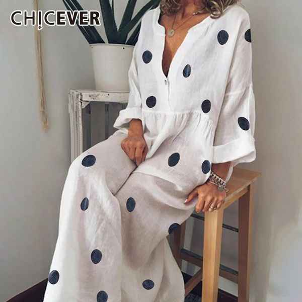 chicever bohemian dot print hit color dress for women v neck three quarter sleeve plus size loose maxi dresses female 2020 new, Black;gray
chicever bohemian dot print hit color dress for women v neck three quarter sleeve plus size loose maxi dresses female 2020 new, Black;gray