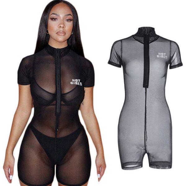 2019 new style women summer see-through black cover up zipper bodysuit jumpsuit clubwear fashion clothes, Black;white
2019 new style women summer see-through black cover up zipper bodysuit jumpsuit clubwear fashion clothes, Black;white