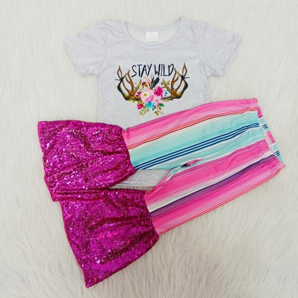 girl clothes flower print strip sequins flared bell bottom pants girls sets, White
girl clothes flower print strip sequins flared bell bottom pants girls sets, White