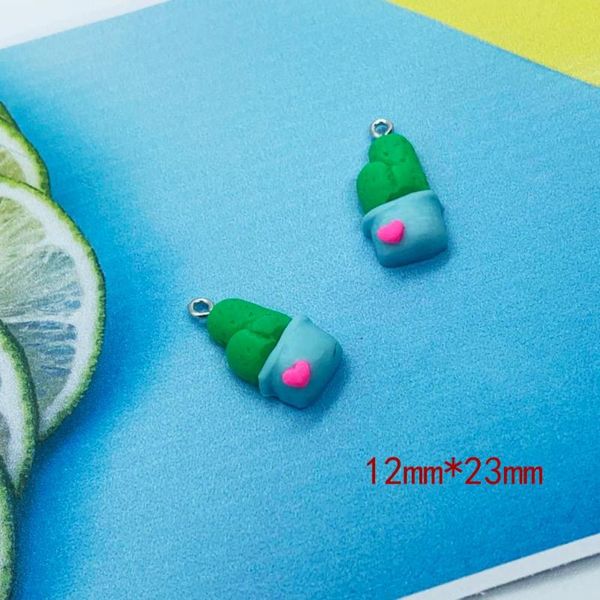 10pcs 12*23mm cute polymer clay green plant pendant cactus charms for jewelry making earring keychain phone case accessory ll244, Bronze;silver
10pcs 12*23mm cute polymer clay green plant pendant cactus charms for jewelry making earring keychain phone case accessory ll244, Bronze;silver