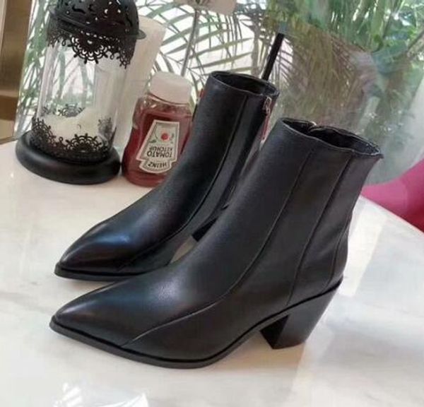 brand new womens high heel .5cm ankle winter snow knight calfskin leather pointed toes boots size 35-40, Black
brand new womens high heel .5cm ankle winter snow knight calfskin leather pointed toes boots size 35-40, Black
