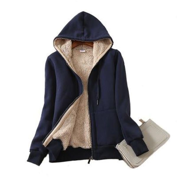 warm women hoodie women's casual winter warm sherpa lined zip up hooded sweatshirt jacket coat moletom feminino plus size 4xl, Black
warm women hoodie women's casual winter warm sherpa lined zip up hooded sweatshirt jacket coat moletom feminino plus size 4xl, Black