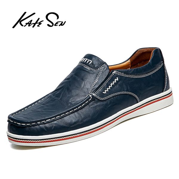 katesen new men shoes genuine leather comfortable casual shoes footwear chaussures flats for men slip on lazy size 38-47, Black
katesen new men shoes genuine leather comfortable casual shoes footwear chaussures flats for men slip on lazy size 38-47, Black