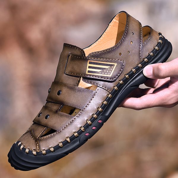 2020 new male casual flip flops sandals shoes leather men professional summer bicycle shoes slippers outdoor loafers plus 38-48, Black
2020 new male casual flip flops sandals shoes leather men professional summer bicycle shoes slippers outdoor loafers plus 38-48, Black