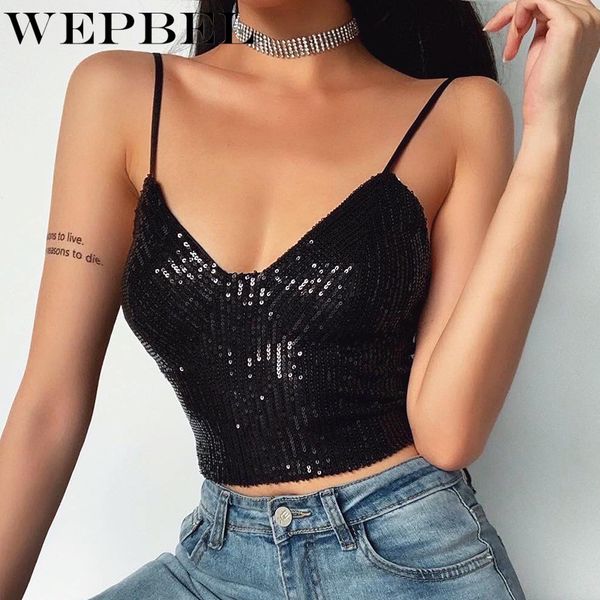 wepbel women camis tank female summer crop sleeveless fashion casual new sequins camisole top, White
wepbel women camis tank female summer crop sleeveless fashion casual new sequins camisole top, White