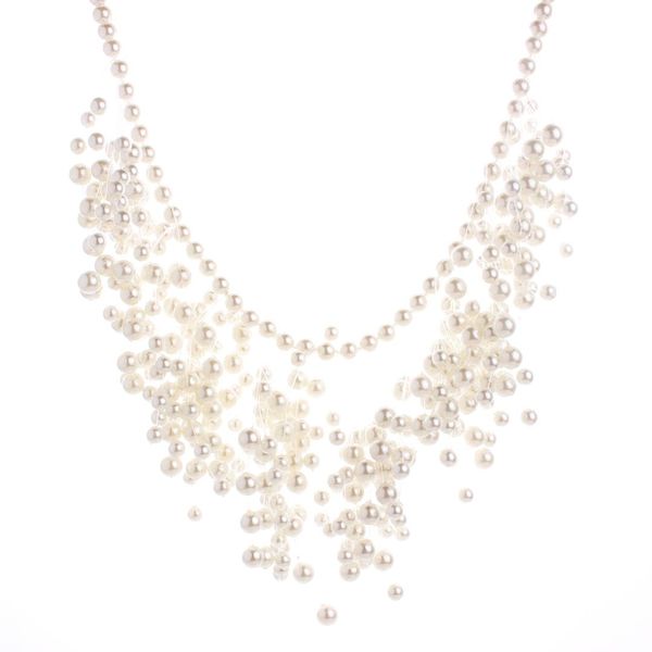 fashion beads multi layer big chunky pearl necklace choker tassel necklace women charms pearl jewelry, Silver
fashion beads multi layer big chunky pearl necklace choker tassel necklace women charms pearl jewelry, Silver