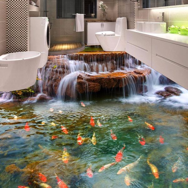 custom 3d floor wallpaper waterfall bathroom floor mural paintings 3d pvc self-adhesive wall sticker wallpaper waterproof
custom 3d floor wallpaper waterfall bathroom floor mural paintings 3d pvc self-adhesive wall sticker wallpaper waterproof