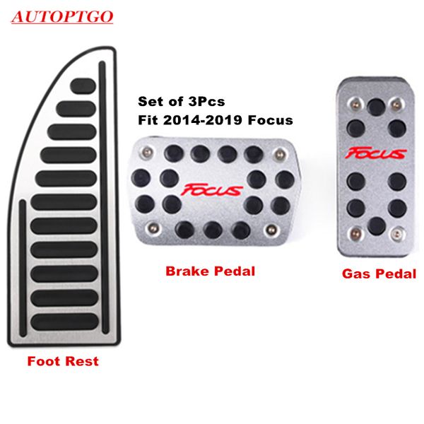 stainless steel at mt car foot rest accelerator gas brake clutch pedal pad cover accessories kit for ford focus 2012-2019
stainless steel at mt car foot rest accelerator gas brake clutch pedal pad cover accessories kit for ford focus 2012-2019