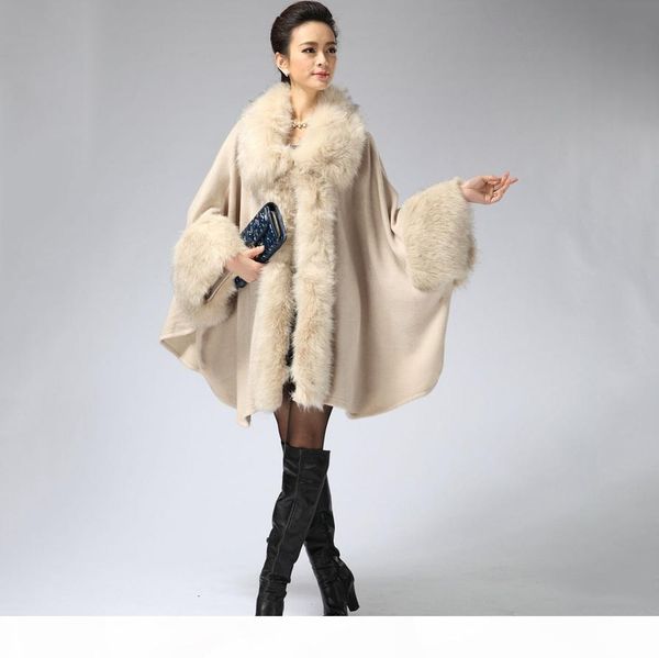 2018 european russia style women large size cape ponchos with fur collar for female winter cashmere pashmina scarf wraps autumn d19011004, Blue;gray
2018 european russia style women large size cape ponchos with fur collar for female winter cashmere pashmina scarf wraps autumn d19011004, Blue;gray