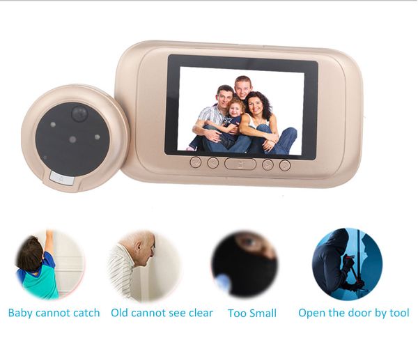 door peephole camera doorbell video 3.5" motion detection video call at the door video-eye security auto record
door peephole camera doorbell video 3.5" motion detection video call at the door video-eye security auto record